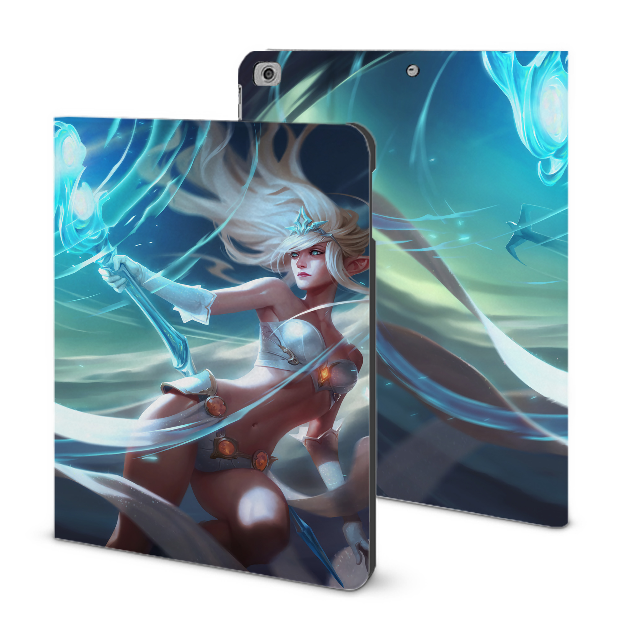 （画像用） リーグ・オブ・レジェンド League of Legends LOL IPad ケース ブック型 PUレザー TPU 耐衝撃 軽量 薄型 ペン収納なし 全面保護 IPad 各モデル対応